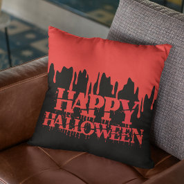 血が滴るレッドのハロウィン クッション