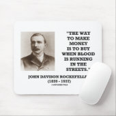 血が通りで走っている場合のロックフェラーの買物 マウスパッド (マウス)