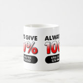 血が100パーセント面白いマグカップ コーヒーマグカップ (中央)