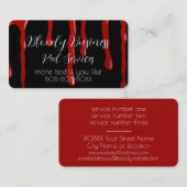 血だれホラーハロウィーンデザイン 名刺 (正面/裏面)