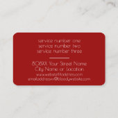 血だれホラーハロウィーンデザイン 名刺 (裏面)