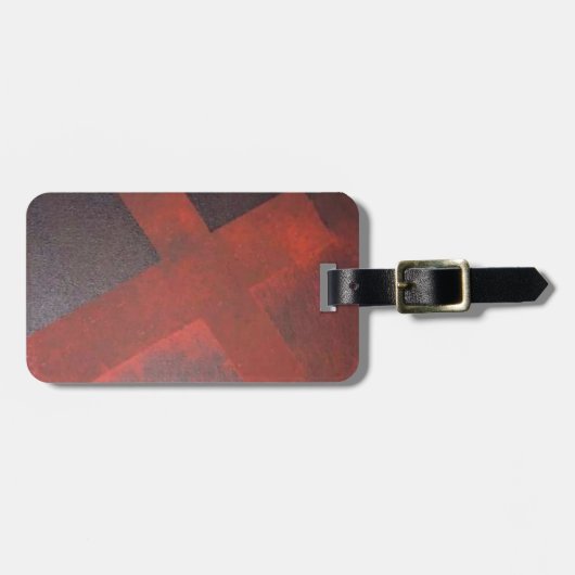 血で洗浄される ラゲッジタグ (正面横)