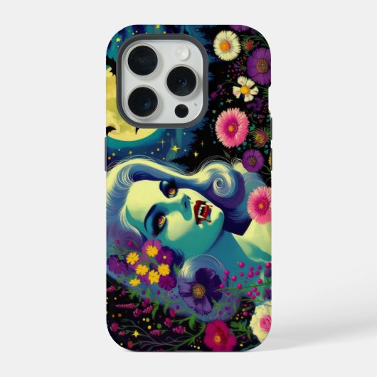 血と花咲く情景 iPhoneケース (裏面)