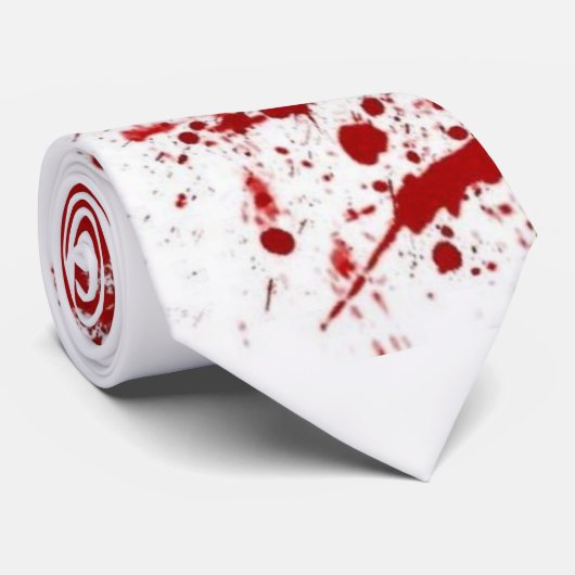 血によってはねかかられるタイ ネクタイ (ロール)
