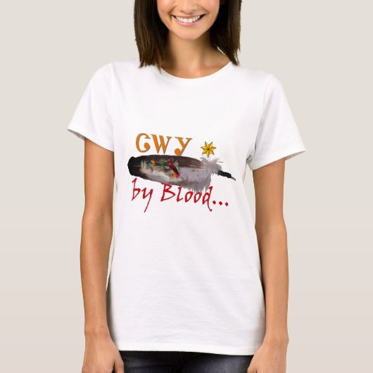 血によってチェロキー Tシャツ (正面)