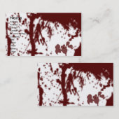血によって汚されるプロフィールカード 名刺 (正面/裏面)