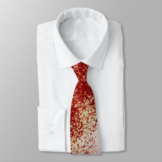 血によって汚される(ばちゃばちゃ)跳ねる ネクタイ (タイ)