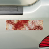 血によって汚される(ばちゃばちゃ)跳ねる バンパーステッカー (車上)