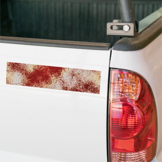 血によって汚される（ばちゃばちゃ）跳ねる バンパーステッカー (トラック上)