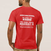 血に汚れた男：知れば知るほど Tシャツ (裏面)