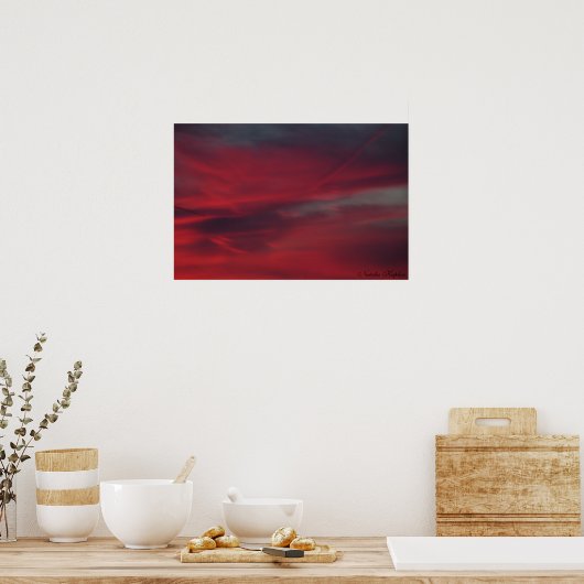 血に覆われた空 ポスター (キッチン)
