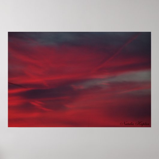 血に覆われた空 ポスター (正面)