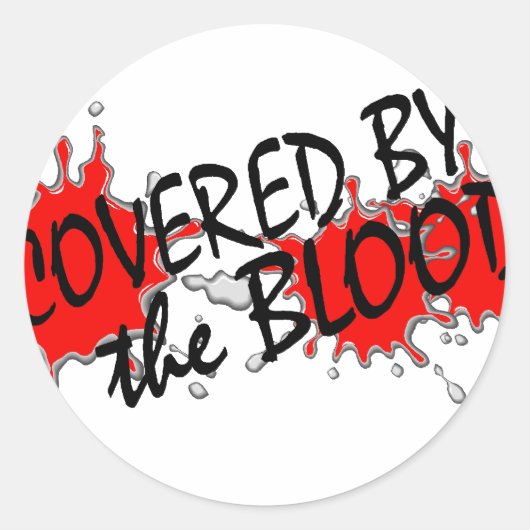 血に覆われている ラウンドシール (正面)