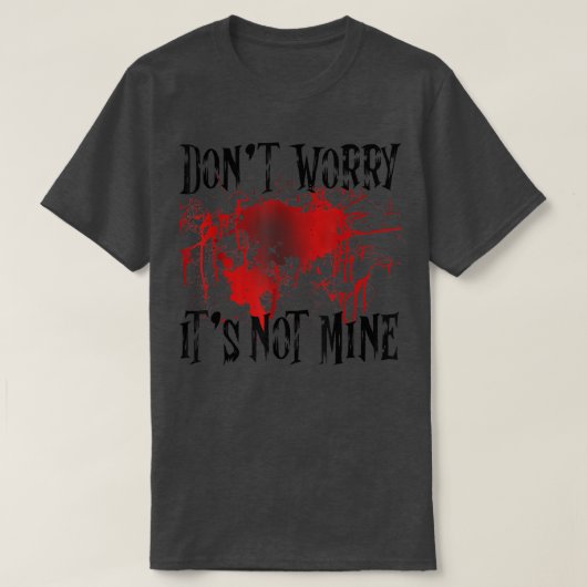 血のしみが気にならないように Tシャツ (デザイン正面)