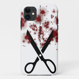 血のはさみ iPhone 11 ケース