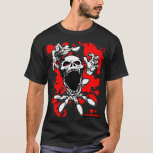 血のはねのゾンビのワイシャツ Tシャツ