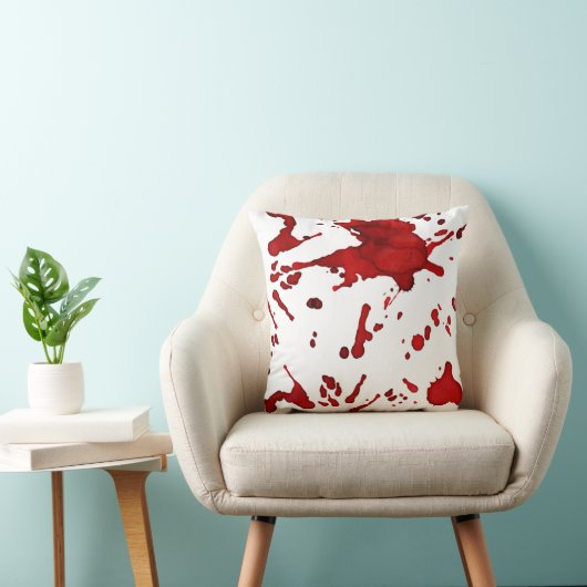 血のはねの枕 クッション (椅子)