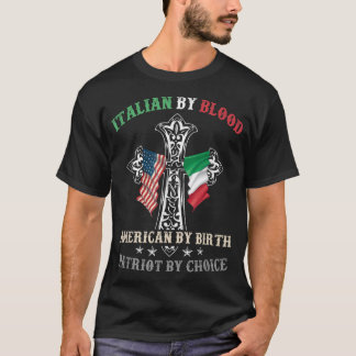 血のイタリアンアメリカ人による誕生愛国者によるチョイ Tシャツ