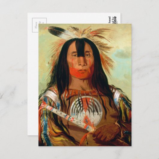 血のインド人のヘッド戦争の責任者 ポストカード (正面/裏面)