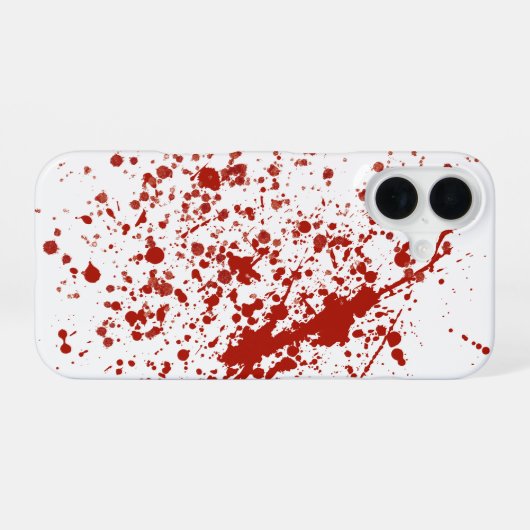 血のケース iPhone 16ケース (裏面横)