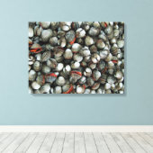 血のコックル貝 キャンバスプリント (インサイチュ (ウッドフロア))