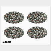 血のコックル貝 楕円形シール (シート)