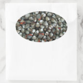 血のコックル貝 楕円形シール (バッグ)