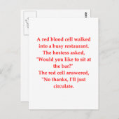 血のジョーク ポストカード (正面/裏面)