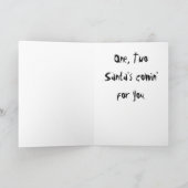 血のゾンビサンタクロース シーズンカード (内部)