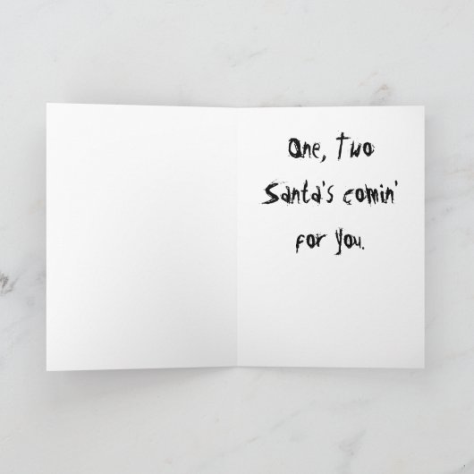 血のゾンビサンタクロース シーズンカード (内部)