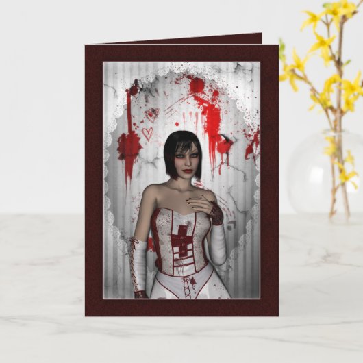 血のナース カード (黄色い花)