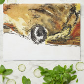 血のハウンドドッグ キッチンタオル (折り畳み)