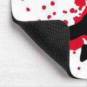 血のハンドボールのdodgeball マウスパッド (コーナー)