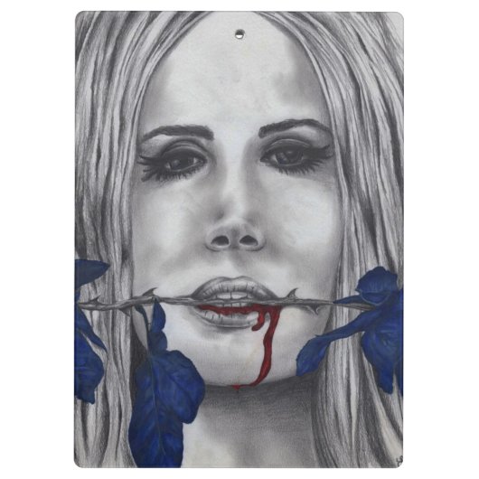 血のバラの吸血鬼の元の芸術のクリップボード クリップボード (裏面)