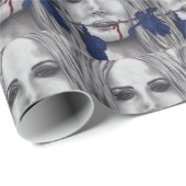 血のバラの吸血鬼の芸術の包装紙 ラッピングペーパー (ロールコーナー)