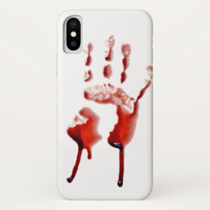 血のプリント iPhone X ケース