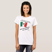 血のメキシコが時々テキーラを流すように Tシャツ (正面フル)