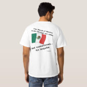 血のメキシコが時々テキーラを流すように Tシャツ (裏面フル)