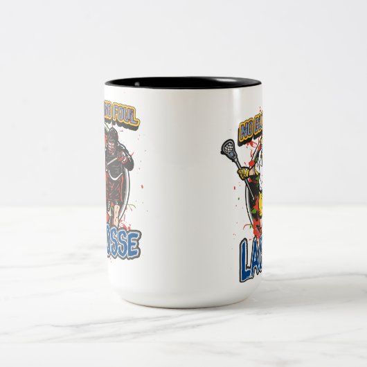 血のラクロス無し ツートーンマグカップ (中央)