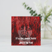 血の中の恐ろしい吸血鬼の女性 招待状 (スタンド正面)