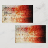血の壁または芸術のプリントの名刺 名刺 (正面/裏面)