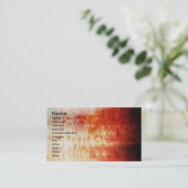 血の壁または芸術のプリントの名刺 名刺 (スタンド正面)