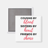 血の姉妹による従兄弟ハート2 マグネット (正面/裏面)