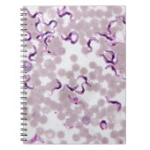 血の寄生虫Trypanosoma ノートブック (正面)
