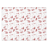 血の手刷り血スパッタ犯罪現場 テーブルクロス (正面(横))