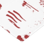 血の手刷り血スパッタ犯罪現場 テーブルクロス (アングル)