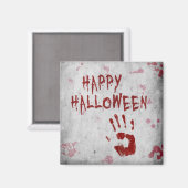 血の手跡のハロウィン マグネット (正面/裏面)