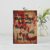 血の招待状 招待状 (スタンド正面)