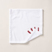 血の指紋と血液(ばちゃばちゃ)跳ねる バスタオルセット (ウォッシュタオル)