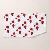 血の指紋と血液(ばちゃばちゃ)跳ねる バスタオルセット (ハンドタオル)